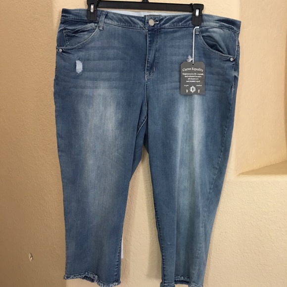 NWT Democracy High Rise Slim Straight Crop - Picture 11 of 12